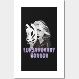 Monochrome LukjanovArt Horror Youtuber Merch Posters and Art